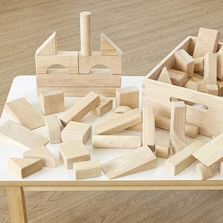 Standard Wooden Unit Blocks 50pcs  hi\-res