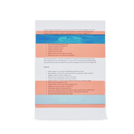 Duo Window Eye Level Reading Rulers 16pk  hi\-res