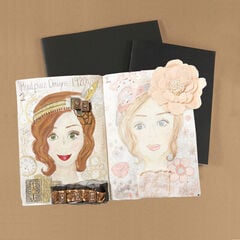 Pisces Plain Stapled Sketchbook A3 100gsm Port Black Single  hi-res