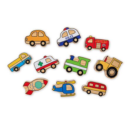 Small World Wooden Town Vehicle Set 10pk  hi\-res