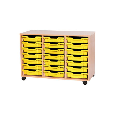 Mobile Triple Tray Storage Unit 21 Trays  hi\-res