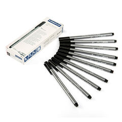 Staedtler Triplus Fineline Pens Black 10pk  Staedtler Triplus Fineline Pens Black 10pk  hi-res