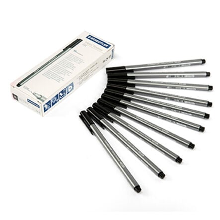 Staedtler Triplus Fineline Pens Black 10pk  hi\-res