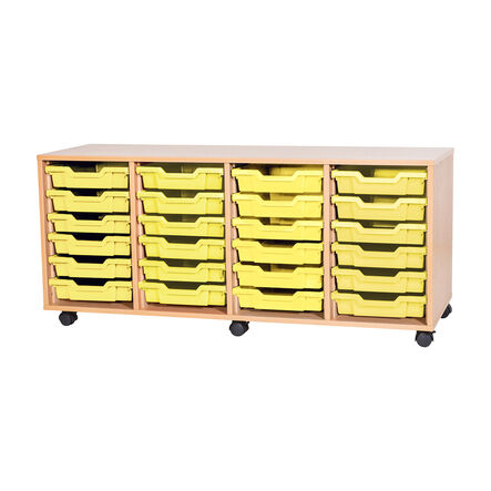 Mobile Quad Tray Storage Unit 24 Trays  hi\-res