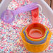 Translucent Rainbow Sand Water Play Measuring Cups 5pk  hi\-res
