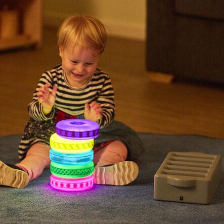 TTS Glow, Stack \x26 Build Texture Tower Discs 5pk  hi\-res