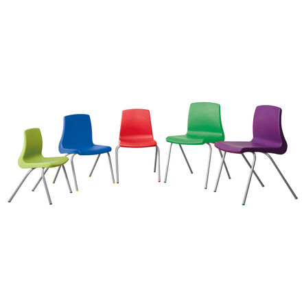 Metalliform NP Chair Seat Ht 260mm Purple Speck\'d Grey Frame  hi\-res