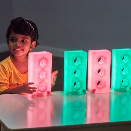 TTS Light Up Glow Construction Bricks  hi\-res