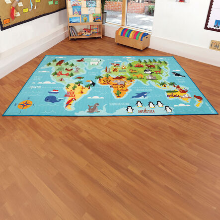 Animals and Places of the World Mat L3 x W2m  hi\-res