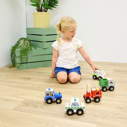 Small World People Who Help Us Community Vehicles 5pk  hi\-res