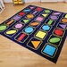 Geometric Shapes Square Placement Carpet 3 x 3m  hi\-res