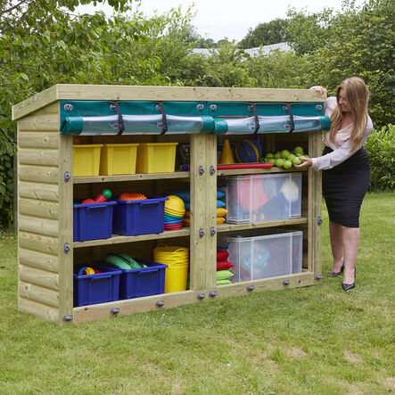 Outdoor Wooden Storage Units H140cm Double \- Stnd Delivery  hi\-res