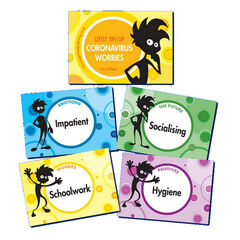 Little Tin of Coronavirus Worries Activity Cards 60pk  hi-res