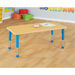 Copenhagen height adjustable rectangular six\-seater table  hi\-res