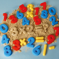 Multi Coloured Numbers and Symbols Moulds 24pcs  hi-res