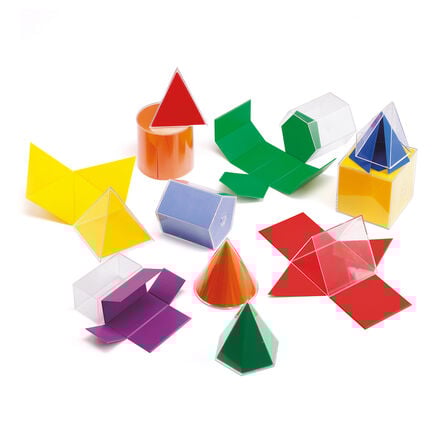 2D and 3D Geometric Shapes 12pcs  hi\-res