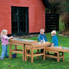 Outdoor Wooden Water and Sand Table with Pump  hi-res