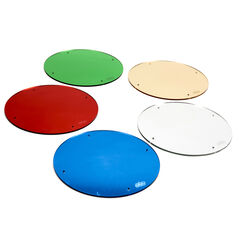 Coloured Circled Mirrors 5pk  Coloured Circled Mirrors 5pk  hi-res