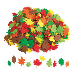 Autumn Leaves Foam Shapes 500pk  Autumn Leaves Foam Shapes 500pk  hi-res