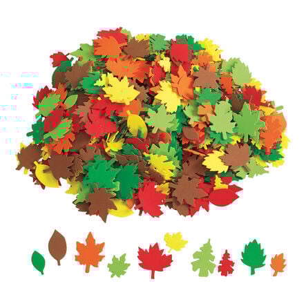Autumn Leaves Foam Shapes 500pk  hi\-res