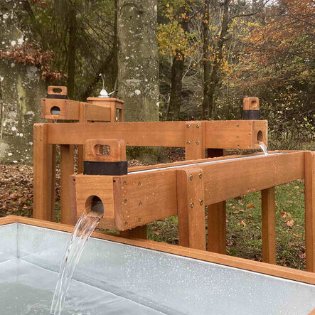 Wooden Water Channelling with Tray  hi\-res