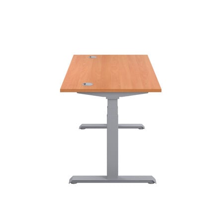Height Adjustable Desk Beech  hi\-res