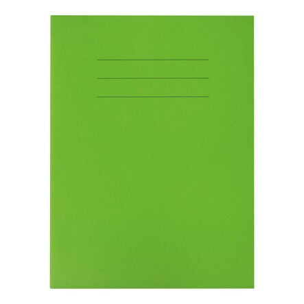 9\'\'x7\'\' Choice Ex. Book 8mm Rule W\/ Margin 80pg Green 100pk Green hi\-res