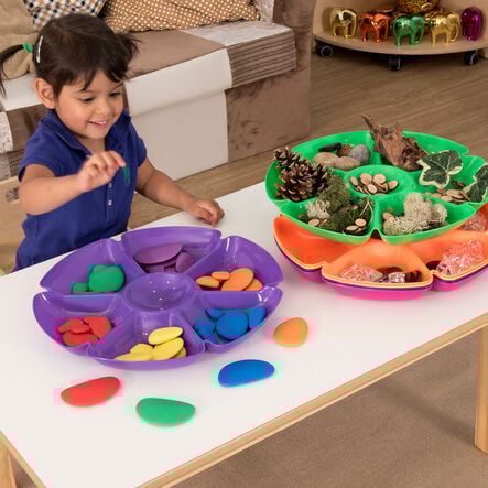 Assorted Colours Flower Sorting and Paint Trays  hi\-res
