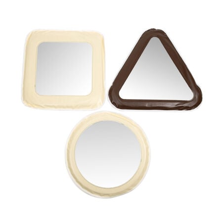 Padded Vinyl Shape Mirrors 3pcs  hi\-res