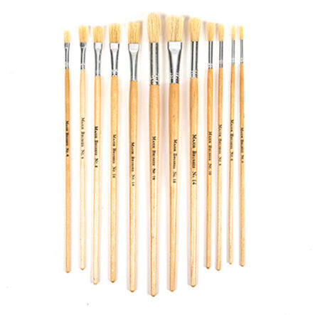 Long Handled Hog Hair Paint Brushes 120pk  hi\-res