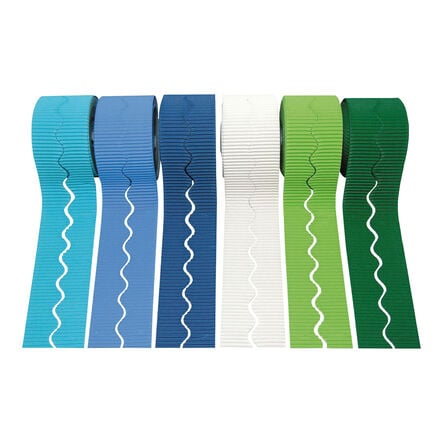 Bordette® Corrugated Border Rolls 15m 6pk Cool  hi\-res