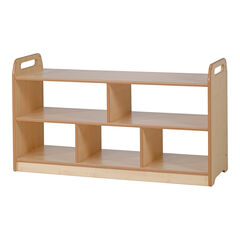 Extra Wide Wooden Open Storage Unit  hi-res