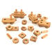 TTS Wooden Toddler Train with Building Blocks  hi\-res