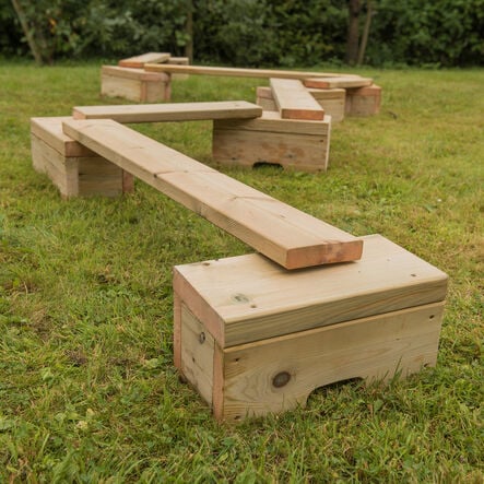 Outdoor Wooden Mini Adventure Trail 14pcs  hi\-res