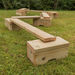 Outdoor Wooden Mini Adventure Trail 14pcs  hi\-res