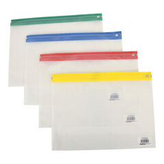 Flipfile A4+ Plastic Zip Wallets 100pk  Flipfile A4+ Plastic Zip Wallets 100pk  hi-res