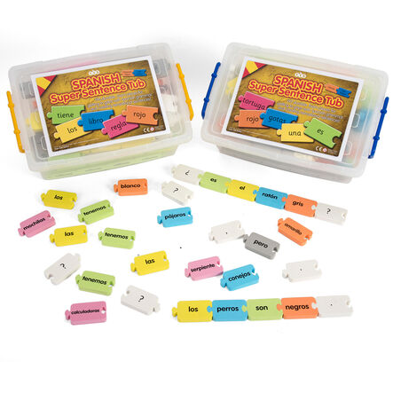 TTS Spanish Sentence Tub Classroom and Colours  hi\-res