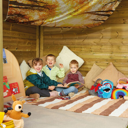 TTS Wooden Outdoor Corner Play Cottage  hi\-res
