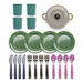 Green Bean Recycled Role Play Dinner Set  hi\-res