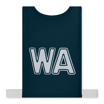 Mitre Netball Mesh Bibs Medium Size 7pk Teal Medium Navy hi\-res
