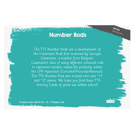 TTS Number Rods Activity Cards 100pk Year 2  hi\-res