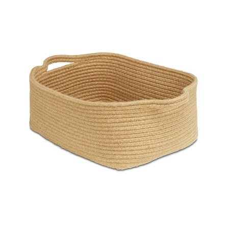 Shallow Rope Baskets Pack of 6 Natural Natural hi\-res