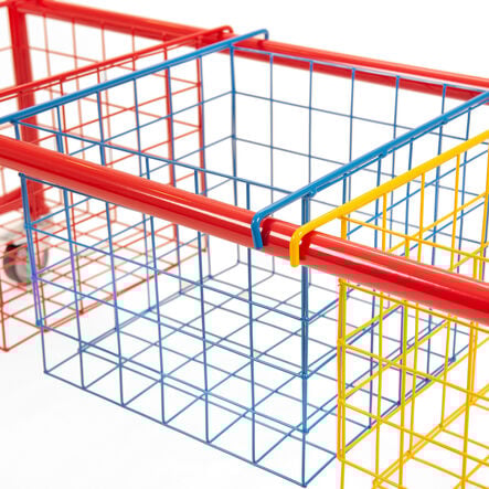 Storage Trolley with Mesh Baskets  hi\-res