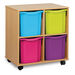 Mobile Tray Storage Unit With 4 Jumbo Trays  hi\-res