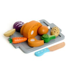 Role Play Wooden Chicken Dinner Food Play Set  hi-res