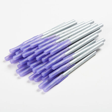 Bic Purple Round Stic Grip Ballpoint Pens 40pk  hi\-res
