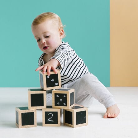 Chalk Wooden Cubes  hi\-res