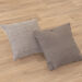 Set of 4 Eco Friendly Cushions Warm Grey Dark Grey hi\-res