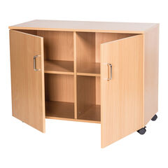 Double Storage Shelf Mobile Cupboard  Double Storage Shelf Mobile Cupboard  hi-res
