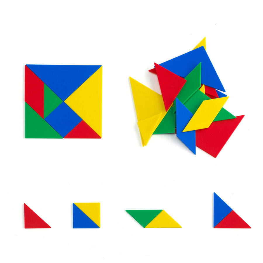 Soft Plastic Tangrams 28pcs